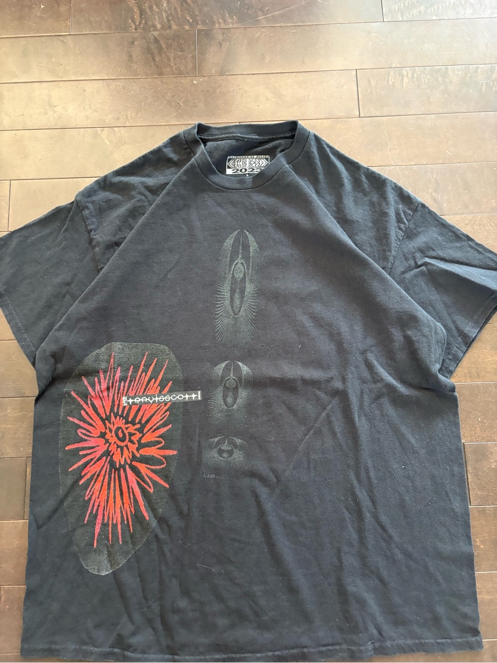 Travis Scott 2023 concert tee